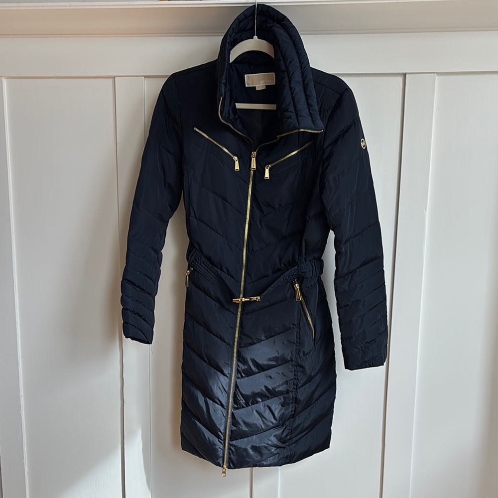 Women's Navy Quilted Jacket